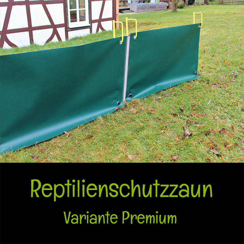 Reptilienschutzzaun premium auf Gras